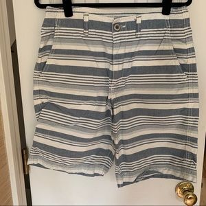 American Eagle blue and white shorts